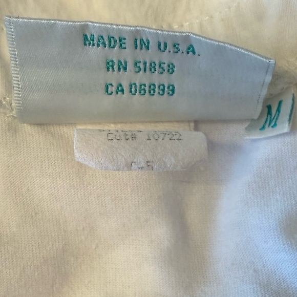 Vintage Lily’s of Beverly Hills White Embroidered Women's Tennis Top Size M - Picture 4 of 7